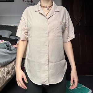 button up t-shirt